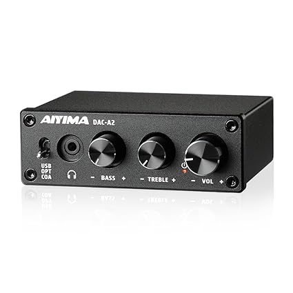 Amplis casques AIYIMA DAC A2 – USB/Coaxial/Optique – 24 bits/192 kHz
