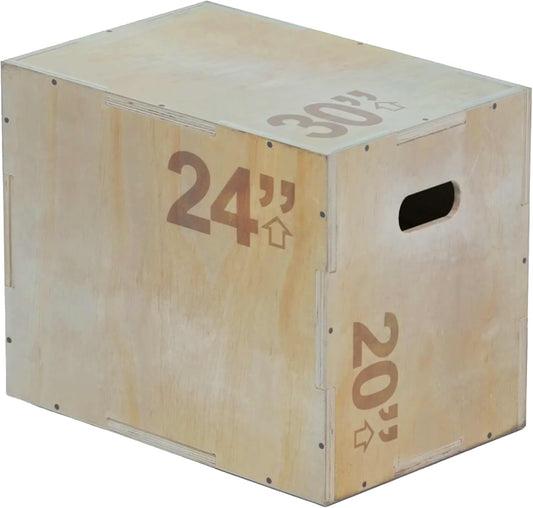 HAADI - Box Plyométrique - 3 Hauteurs Réglables - Construction Robuste – €28,99