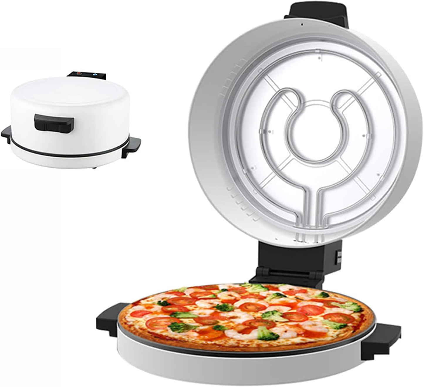 YASAHNG - Four à Pizza Électrique - 1800W - Plaque Antiadhésive – €55,89