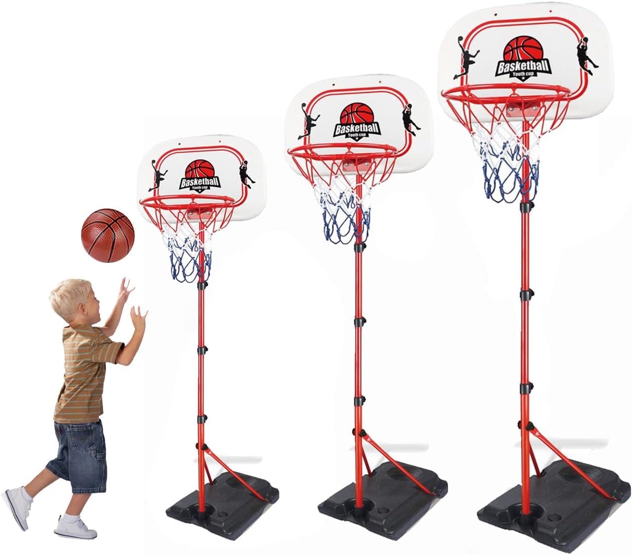 Sobebear - Panier de Basket Métal - Hauteur Ajustable - Portable – €25,99
