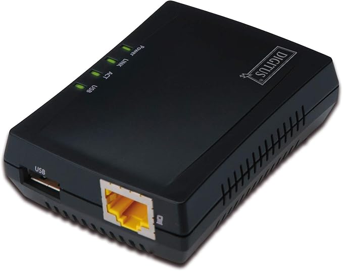Serveur d'impression Digitus DN-13020 – USB 2.0 – Noir