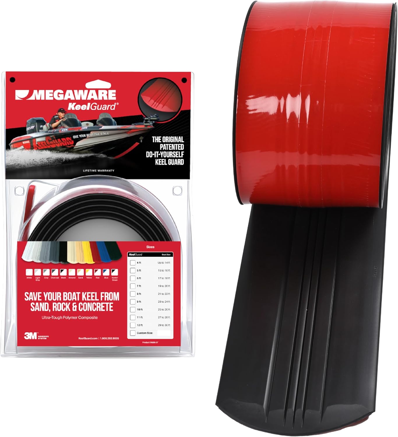 Megaware KeelGuard - Protecteur de Quille - Auto-adhésif - 9 Tailles – €31,99