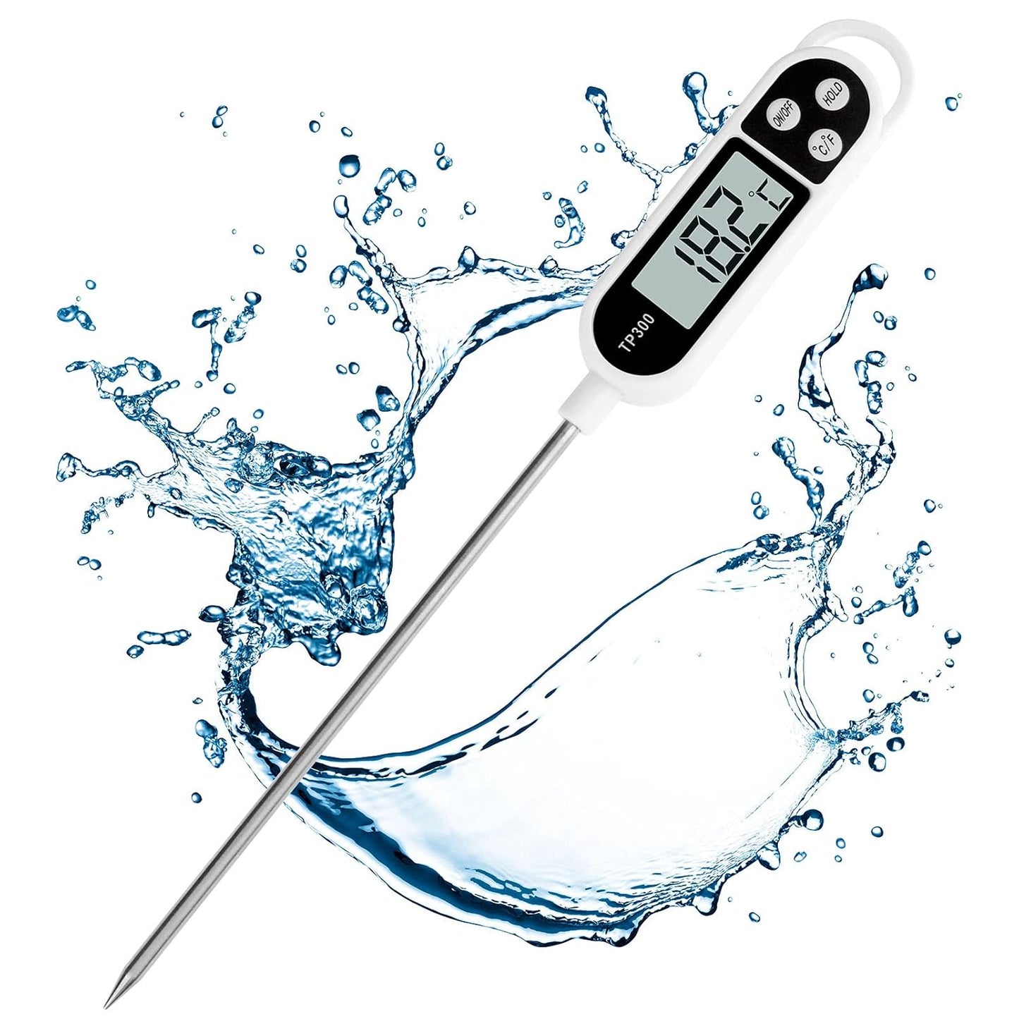 Houdian - Thermomètre de Cuisine - Lecture Instantanée - Sonde Longue – €4,54
