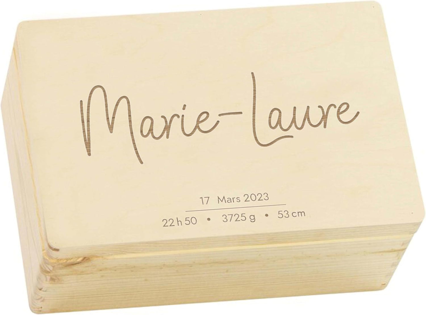 LAUBLUST - Boîte à Souvenirs Bébé - Personnalisée - Bois FSC – €30,99