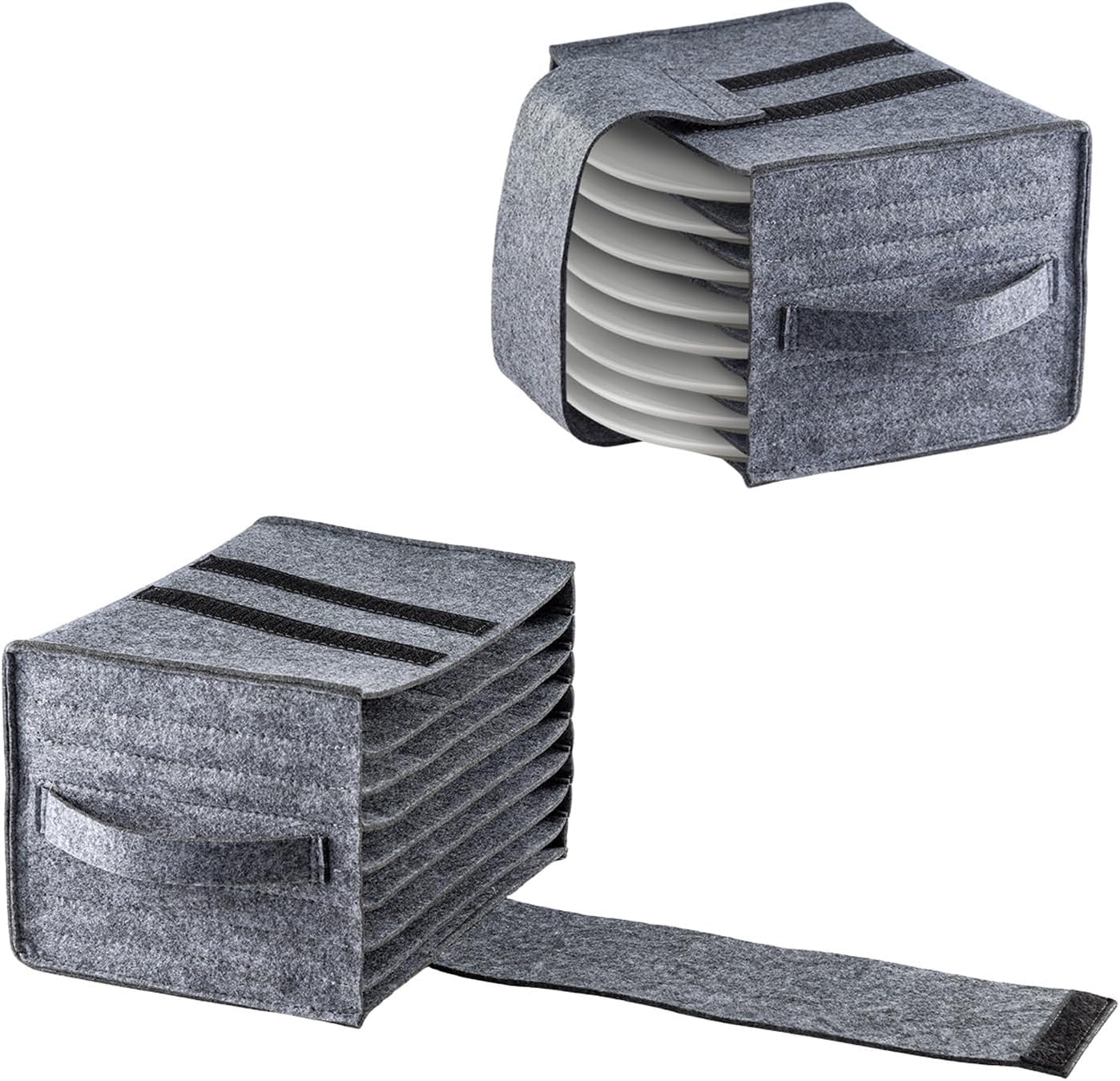 CROWNSHOP - Boîte de Rangement Vaisselle - Protection Duale - Accès Latéral – €9,74