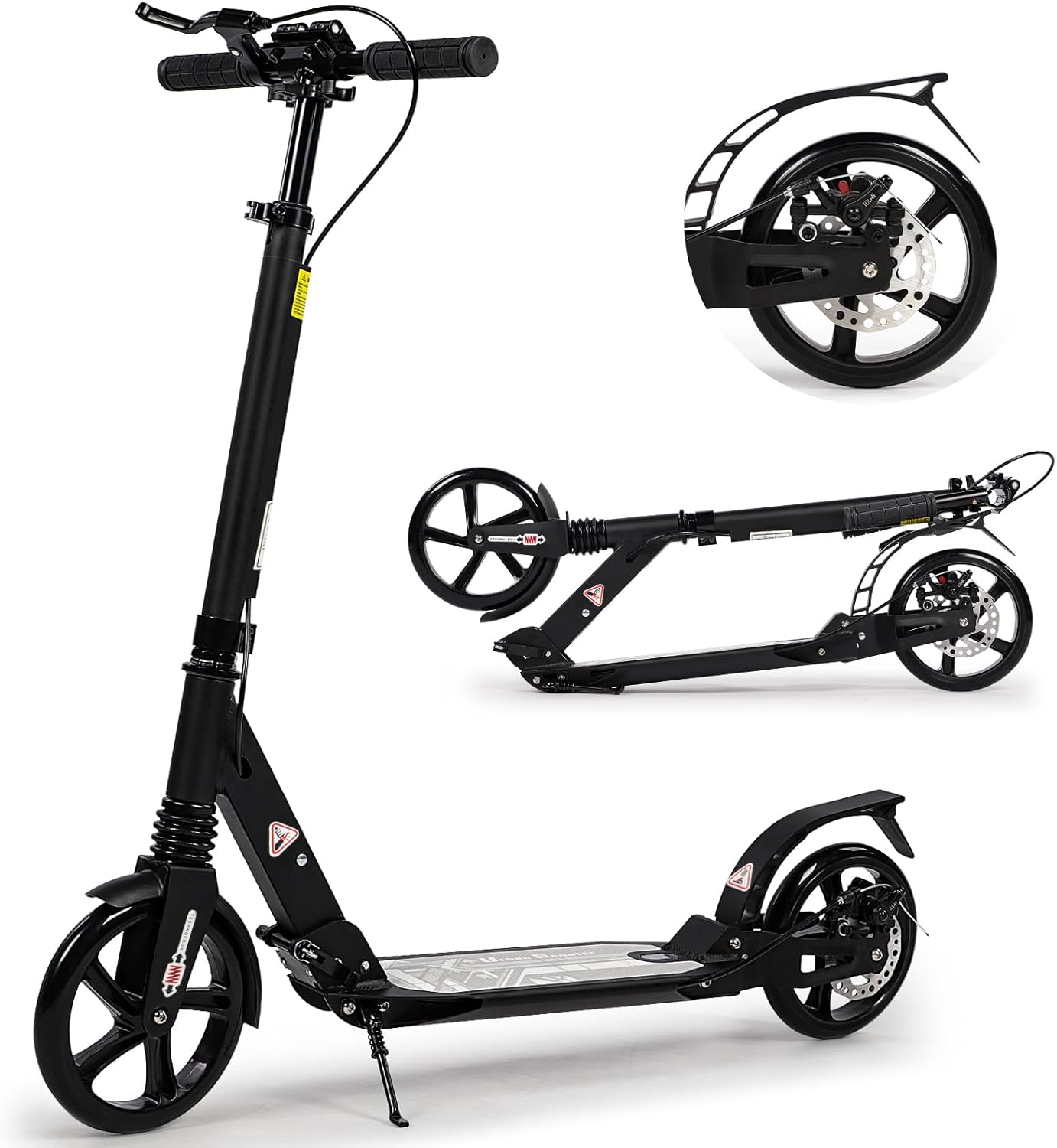 H.yeed - Trottinette Adulte - Freins à Disque - Grandes Roues 200mm – €66,99