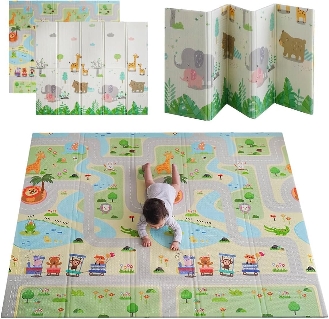 MIKMEL - Tapis de Jeu Enfant - Mousse Pliable - Design Réversible – €38,99