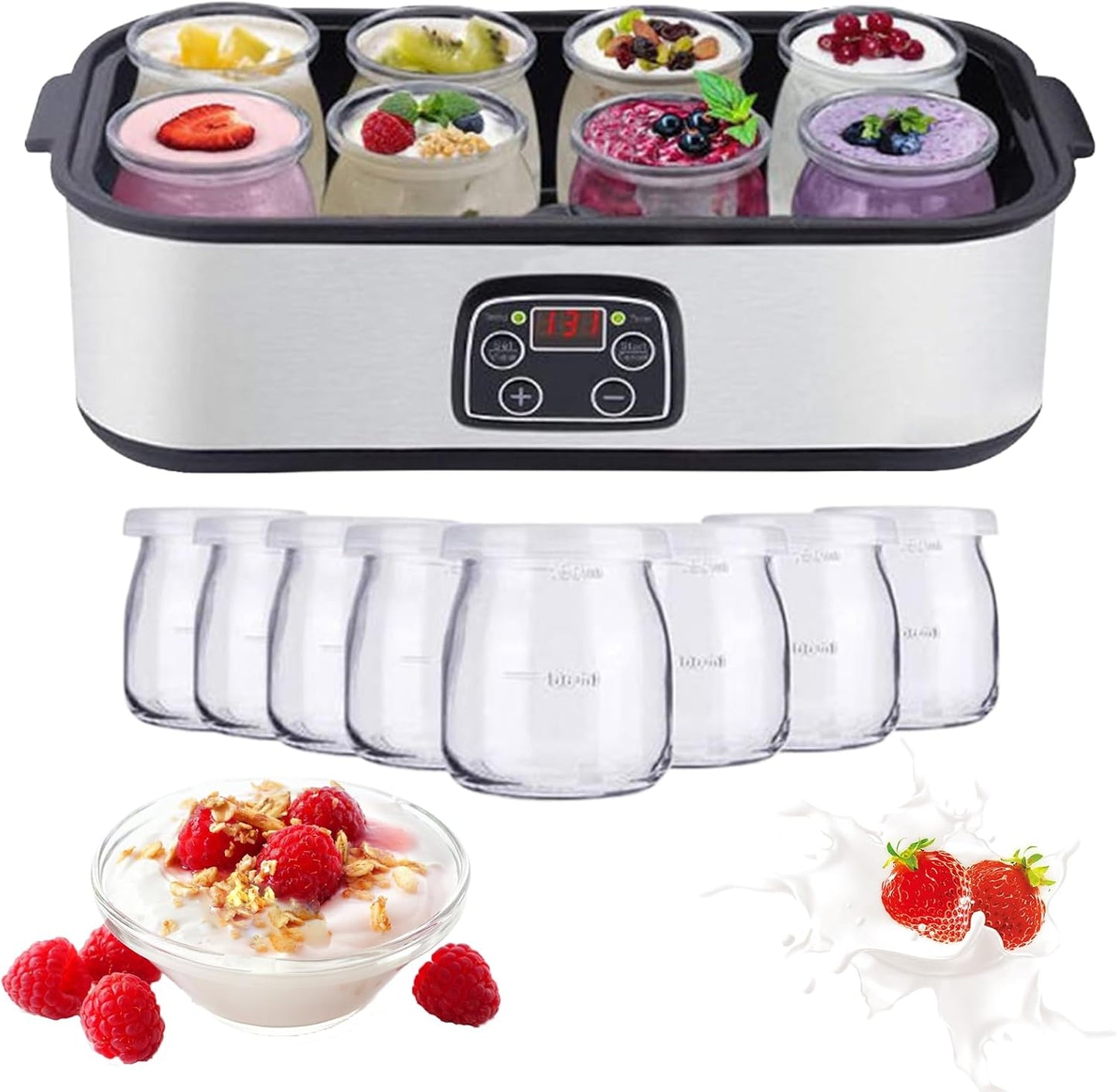 Builrand - Yaourtière Automatique - Température Ajustable - 1400ml – €38,99