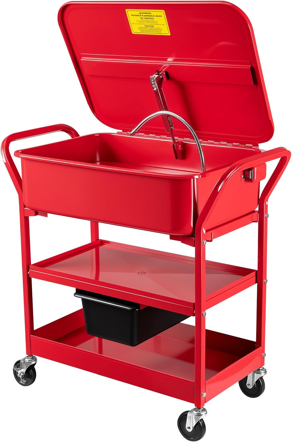 WilTec - Fontaine de Nettoyage - Pompe Puissante - Chariot Mobile – €46,99