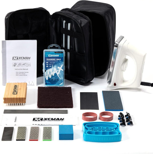 XCMAN - Kit de Ski et Snowboard - Fer à Cire Réglable - 17 Outils – €57,99