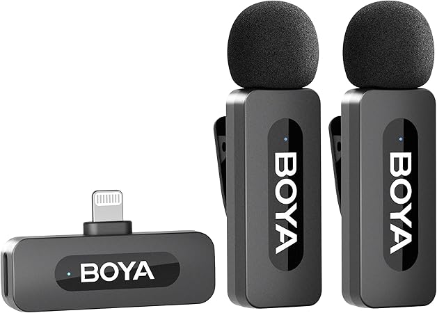 Microphone externe BOYA by-V2 – Sans Fil pour iPhone