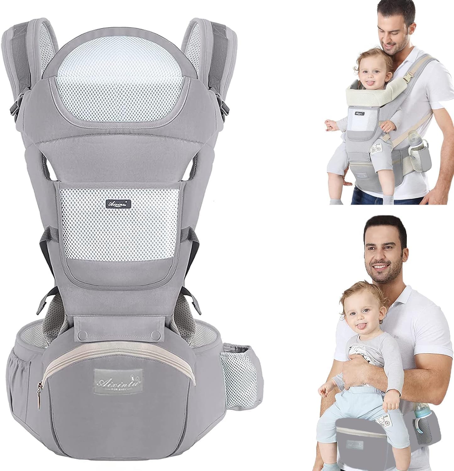 TOFFCAEA - Porte-bébé Multifonction - Siège de Hanche Ergonomique - Ajustable – €27,99