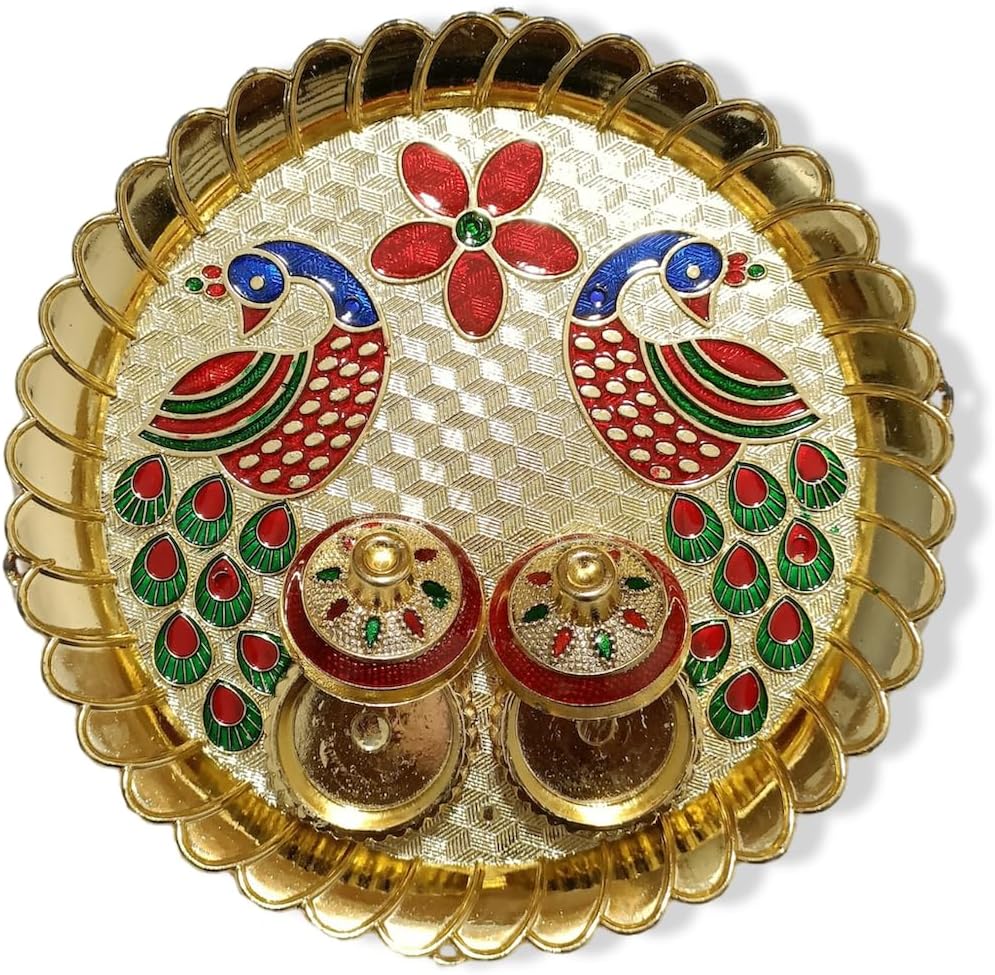 EliteKoopers - Plateau Puja - Plastique Doré - 15cm – €5,84