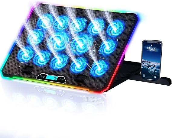 Tapis de refroidissement KLIM V14 – 14 Ventilateurs – RGB – 11" à 17"