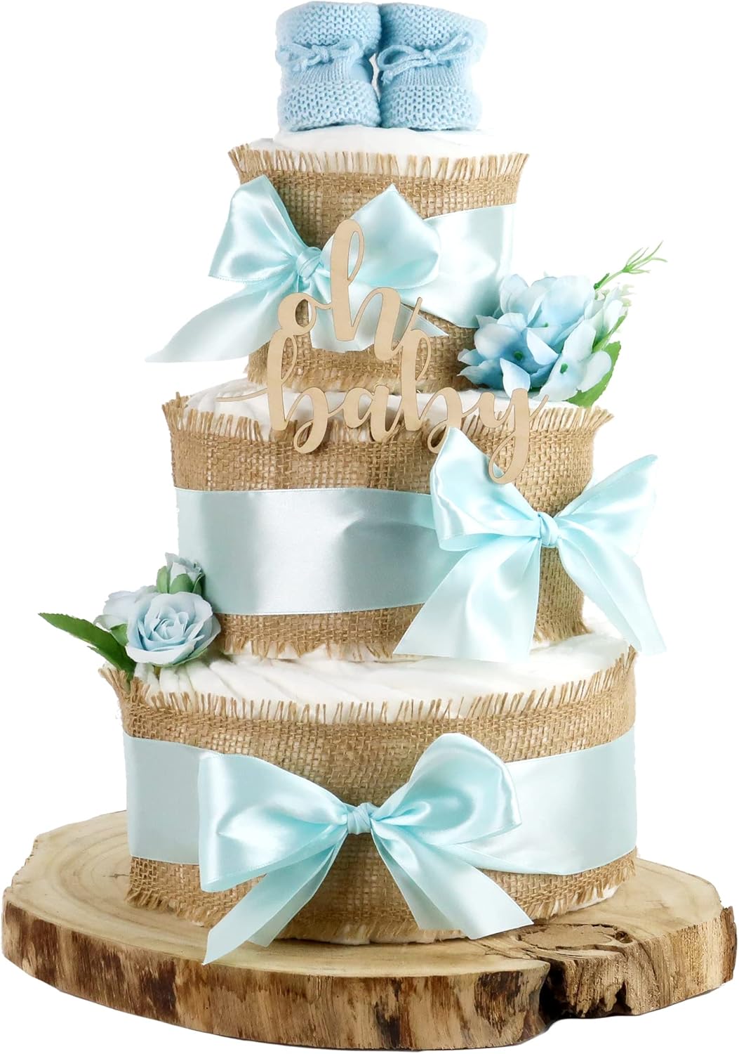 dubistda -WINDELTORTEN- Gâteau de Couches - Tout Jute - 2 Tailles – €35,99