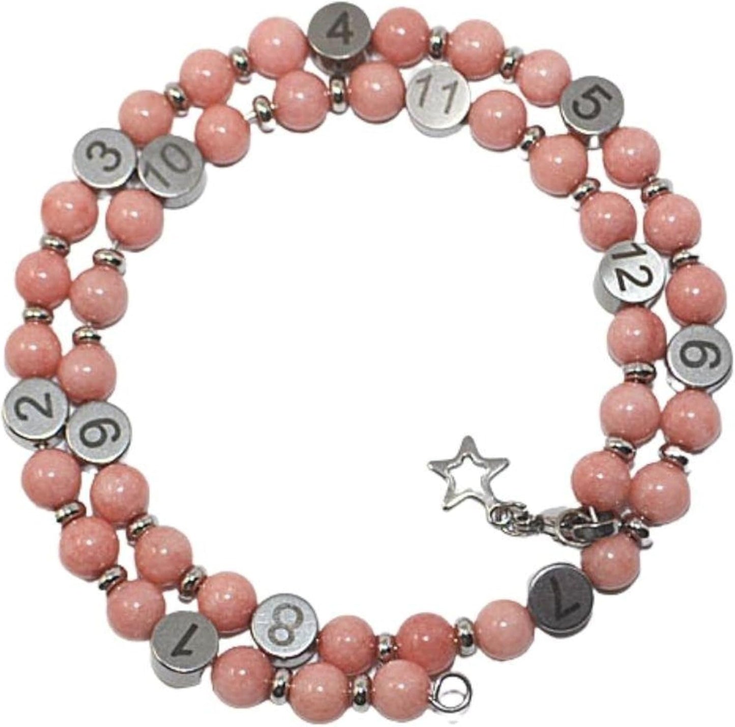 Irréversible Bijoux - Bracelet Allaitement - Quartz Rose - Réglable – €49,99