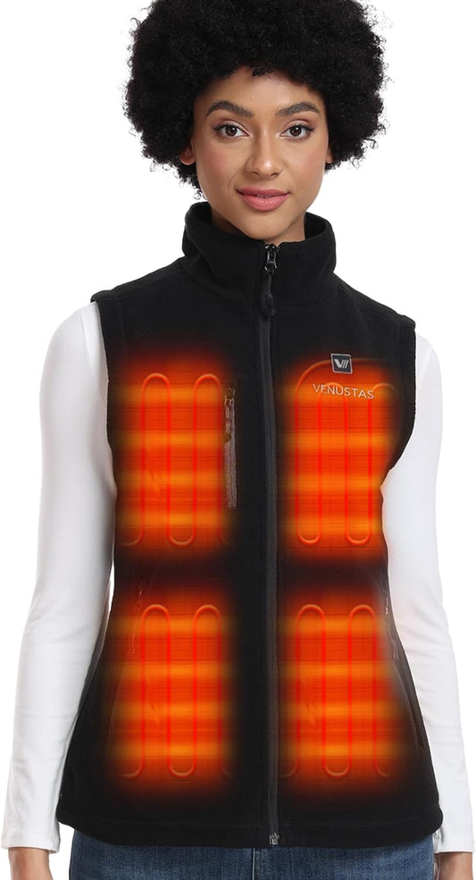Venustas - Gilet Chauffant - Fleece Recyclé - Batterie 7.4V – €58,99