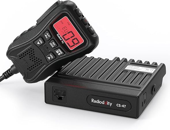 Radio CB à montage fixe Radioddity CS-47 – 40 canaux – Grand écran LCD