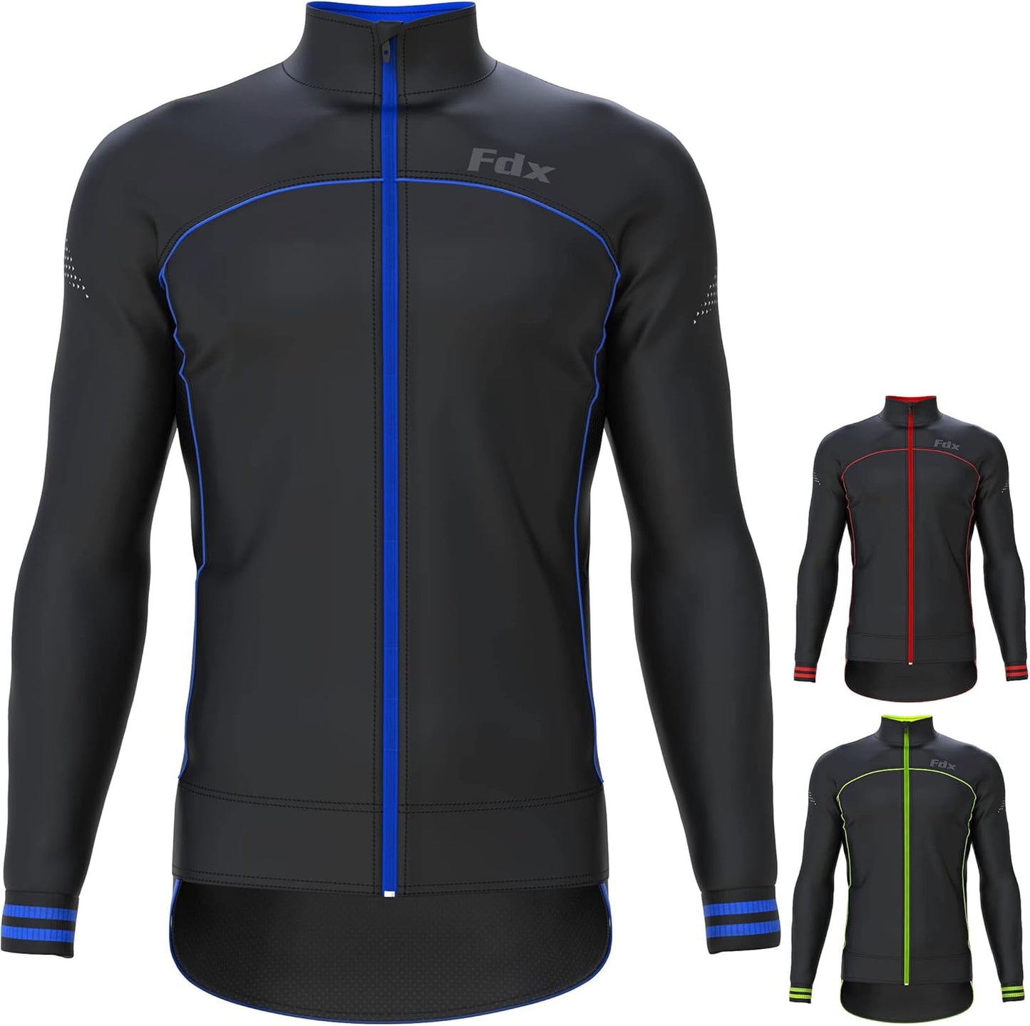 FDX - Veste Cyclisme Homme - Softshell Imperméable - Détails Réfléchissants – €29,99