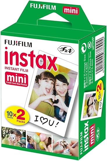Pellicule Fujifilm Instax Mini Film – 40 Photos – Multi Pack Blanc