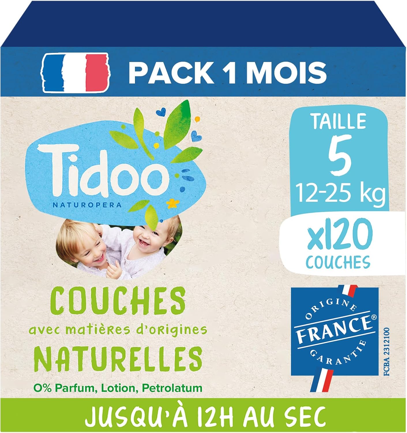 TIDOO - Couches Bébé - Protection 12h - Écologiques – €43,99