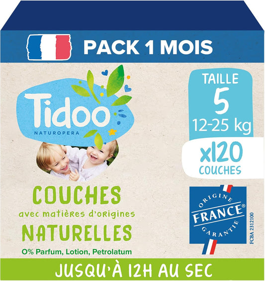TIDOO - Couches Bébé - Protection 12h - Écologiques – €43,99