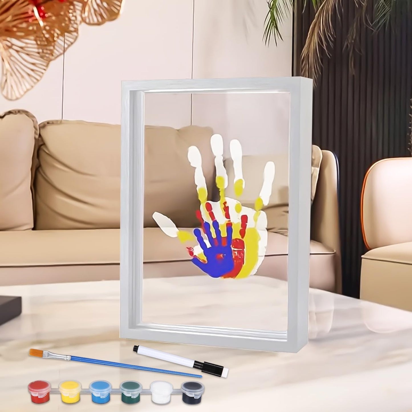 Nuxory - Kit Empreinte Familiale - Cadre en Bois - 6 Couleurs – €29,99