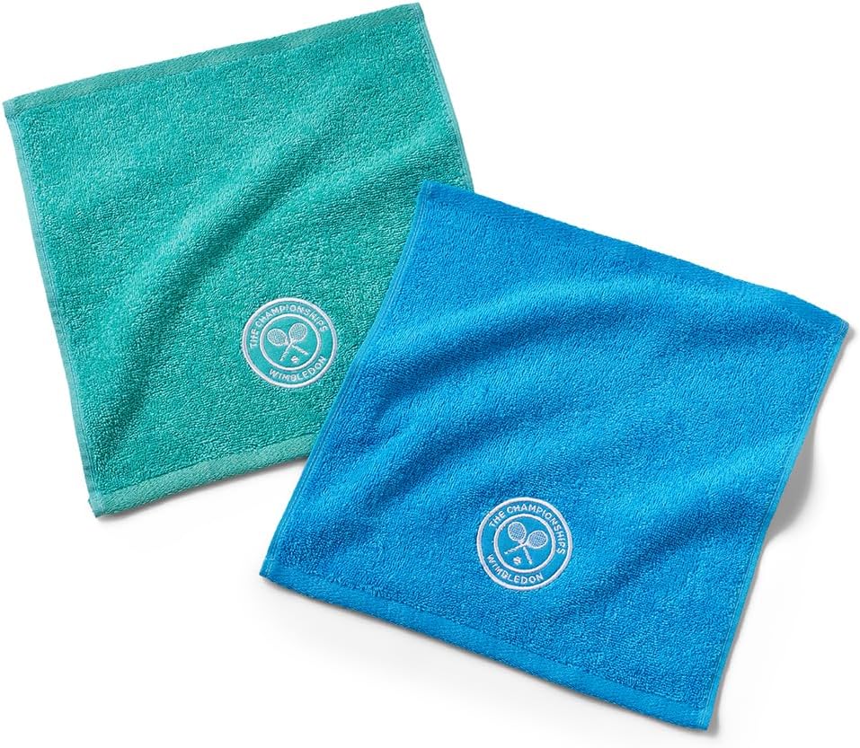 Visit the Wimbledon Store - Lingettes Visage - Collection Officielle - Aqua et Bleu Ciel – €28,99