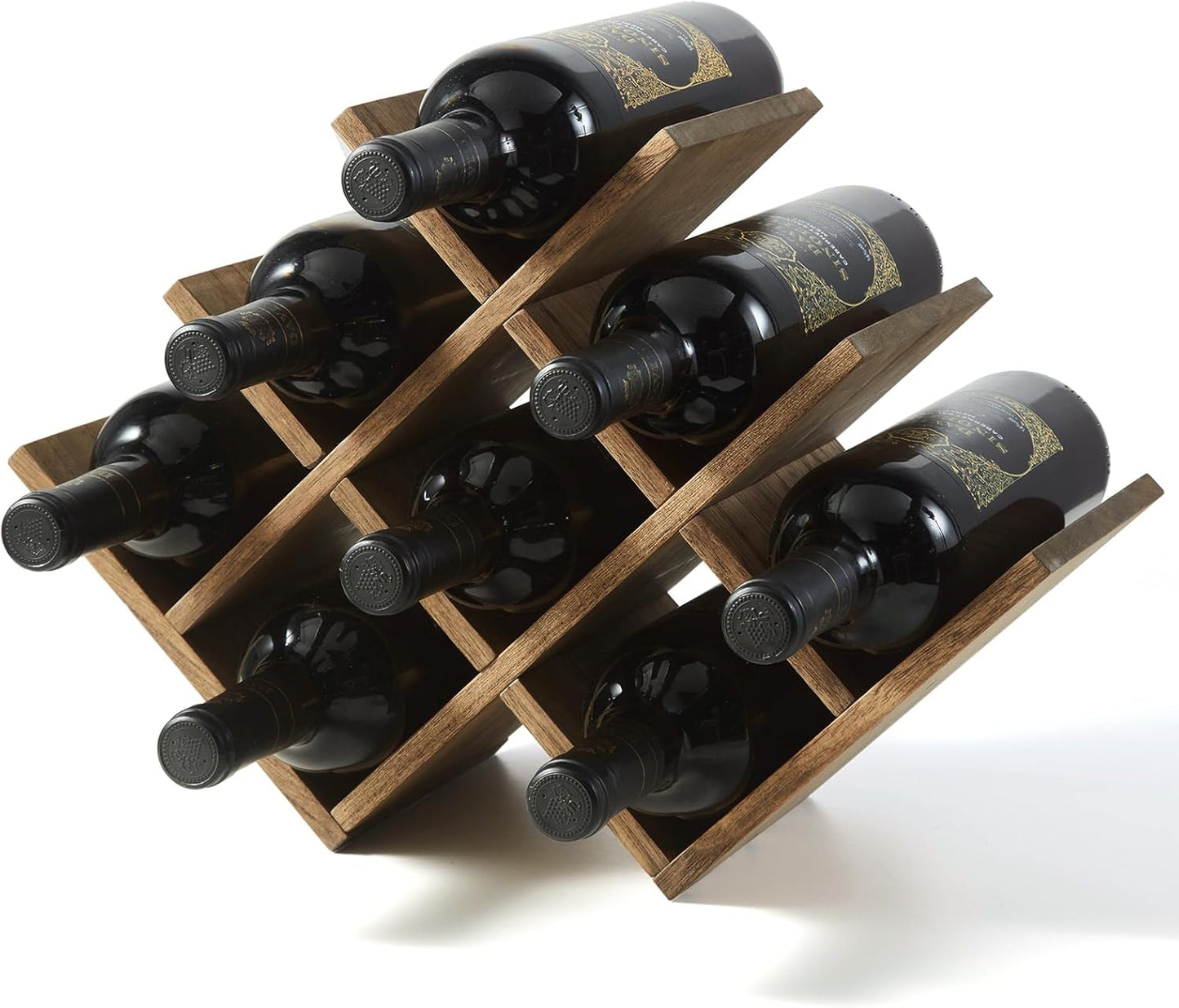 KIRIGEN - Porte-Bouteilles - Bois Massif - 8 Bouteilles – €17,54