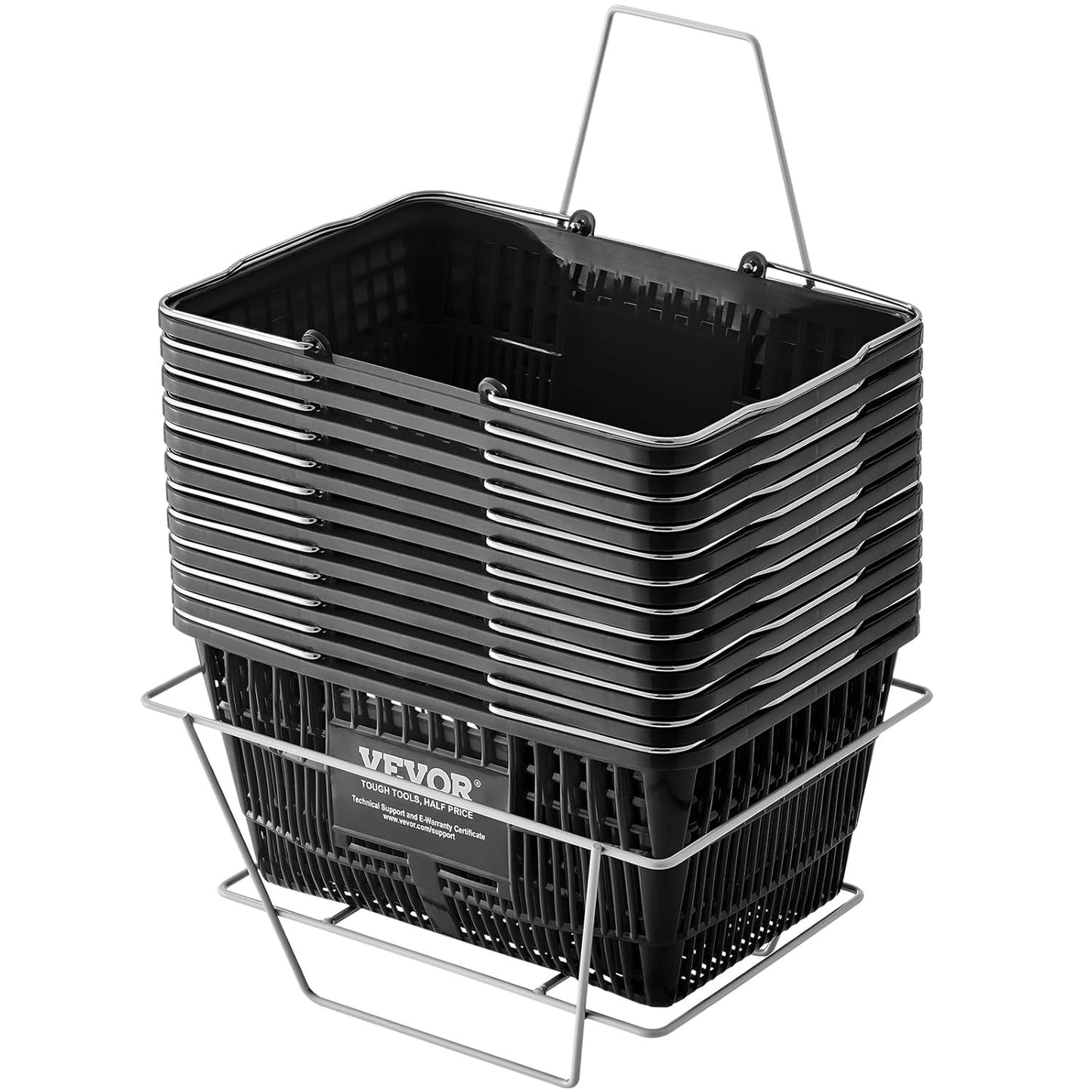 VEVOR - Panier de Courses - Grande Capacité 21L - Plastique Durable – €50,27