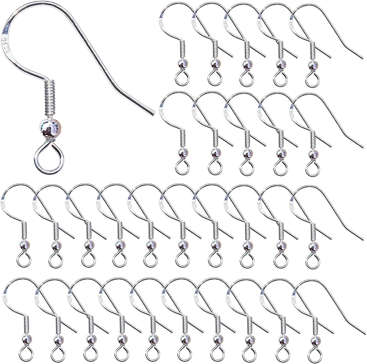 Siganorpy - Crochets Boucles d'Oreilles - Argent 925 - 100 Pièces – €3,89