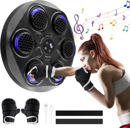 Aofesel - Machine de Boxe Musicale - Bluetooth - 9 Niveaux de Vitesse – €28,99