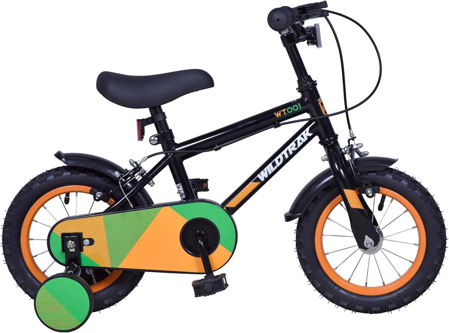 Wildtrak - Vélo Enfant 12 pouces - Roues d'Apprentissage - Noir et Vert – €81,99