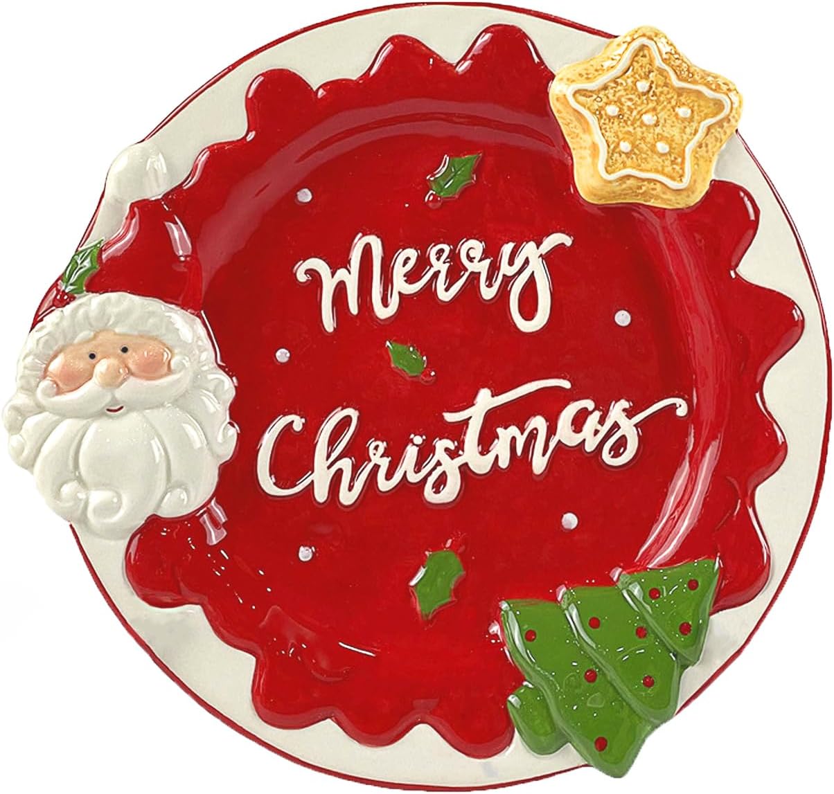 Widdop and Co - Assiette de Noël - Design Festif - Décor Céramique – €40,99