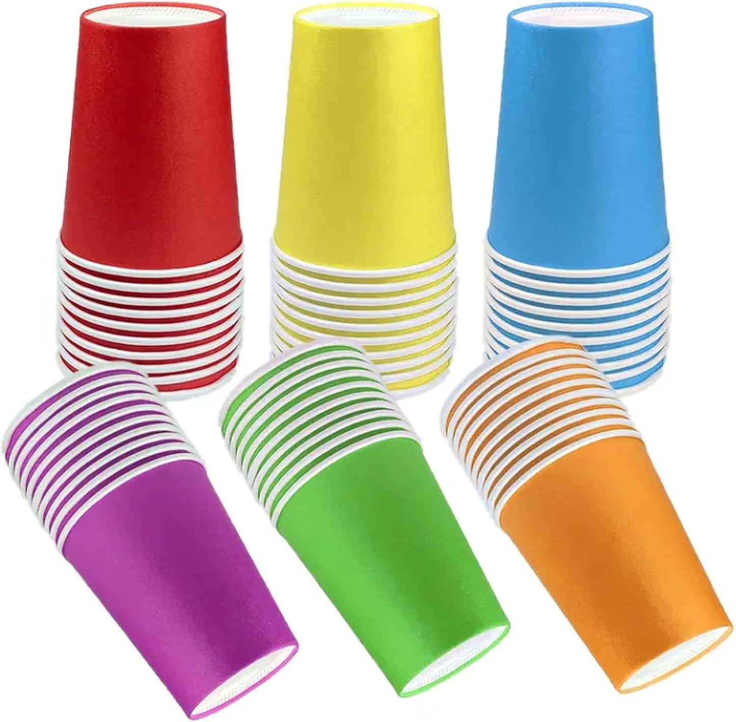 PALUDO - Gobelets en Papier - 60 Pack - 6 Couleurs – €5,84
