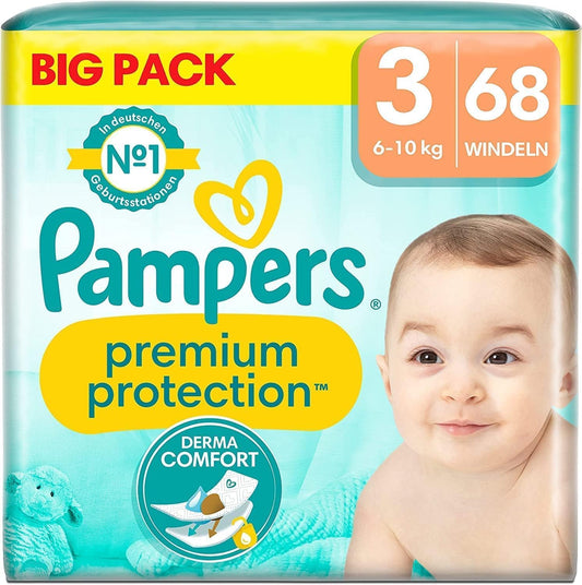 Pampers - Couches Premium Protection - Taille 3 - 68 unités – €33,99