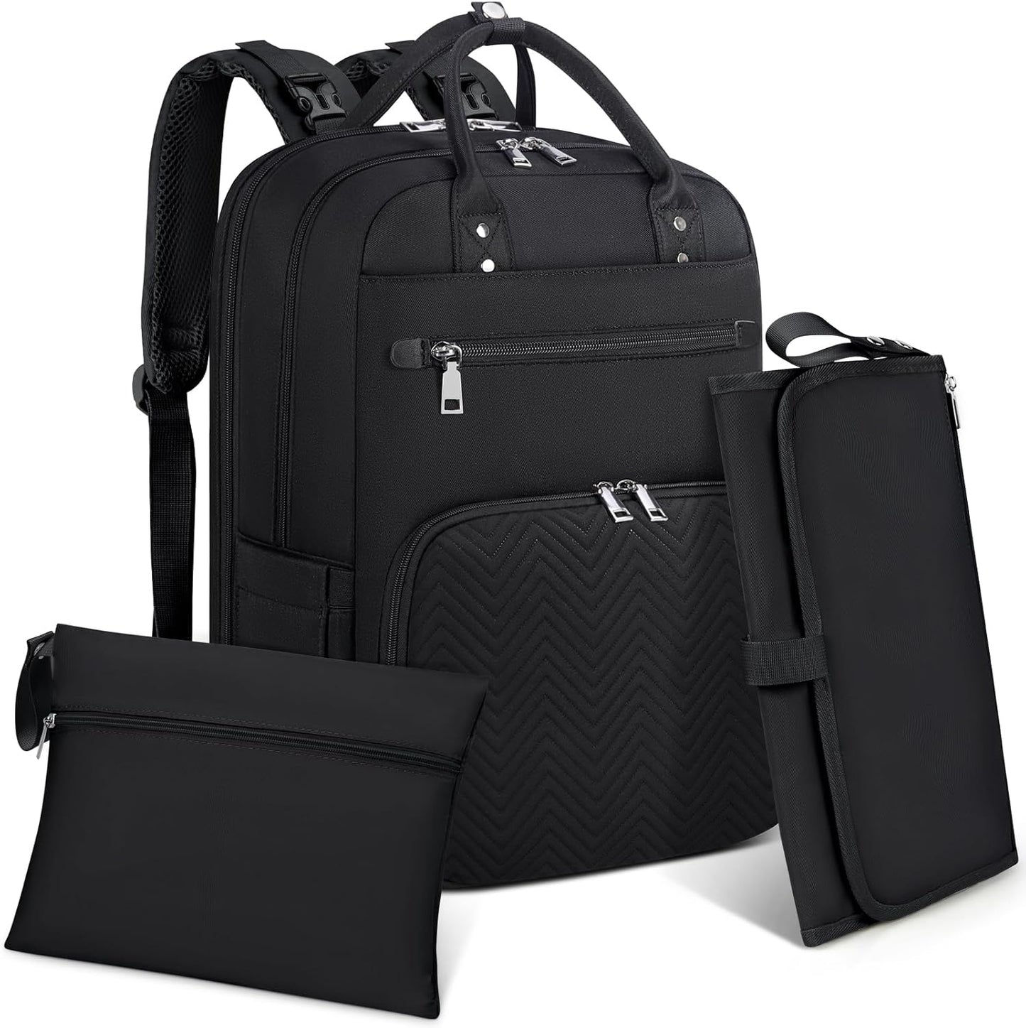 RAINSMORE - Sac à Langer - Grande Capacité - Matelas à Langer – €32,99