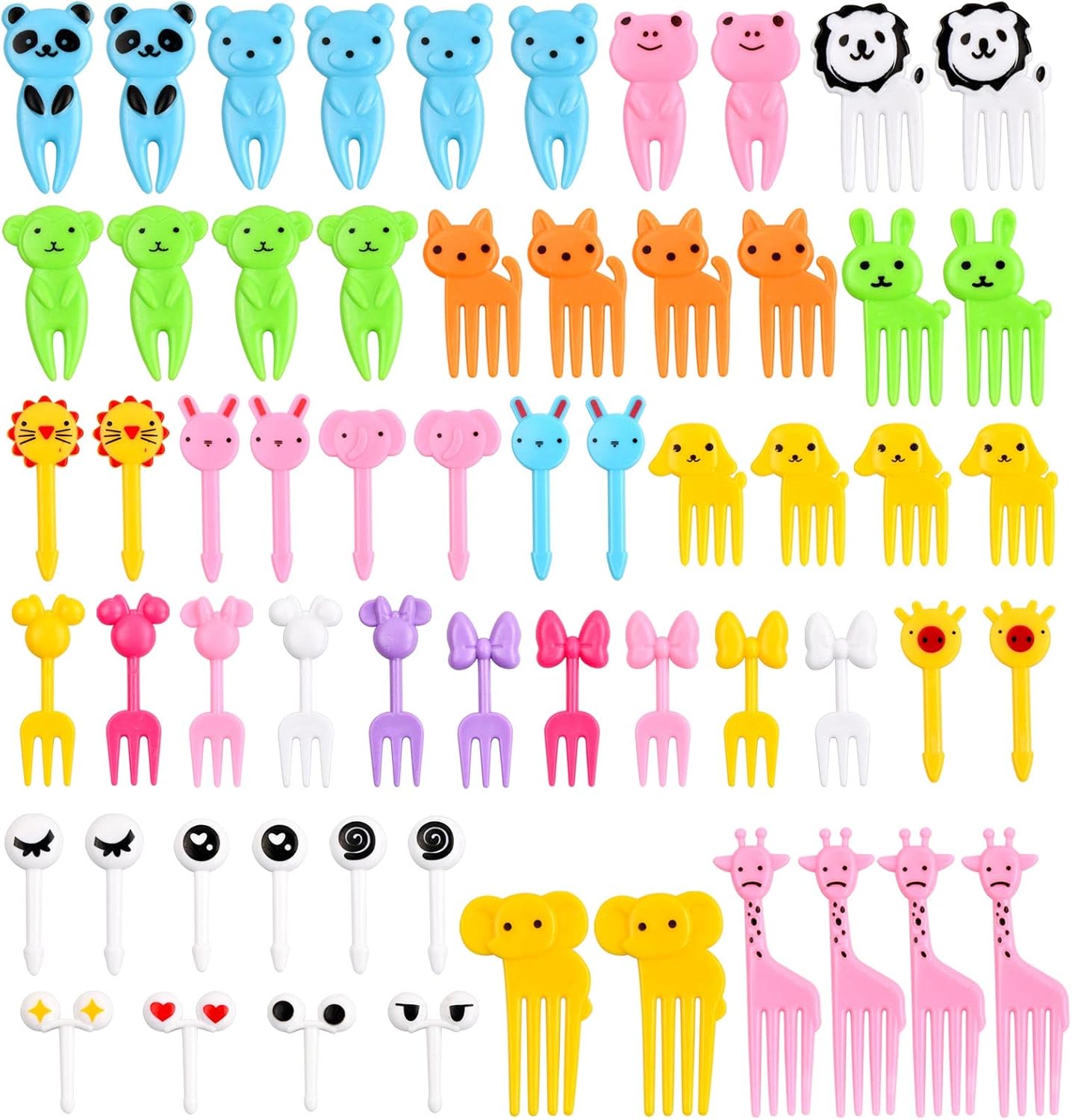 Pagezol - Fourchettes Animaux - 60 Pièces - Réutilisables Enfant – €3,89