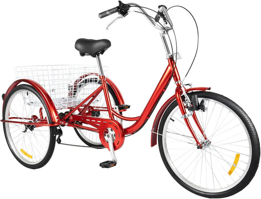 Elksften - Tricycle Pliable 24" - 6 Vitesses - Pour Adultes – €126,99