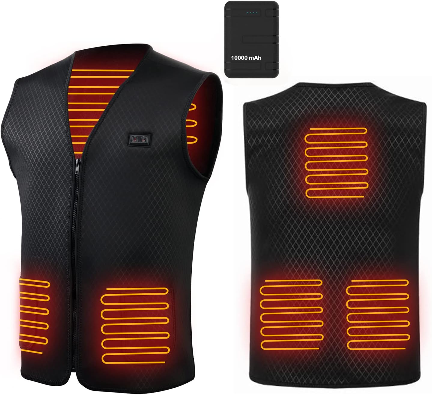 CRRXIN - Gilet Chauffant Électrique - Batterie 10000mAh - Unisexe – €28,99