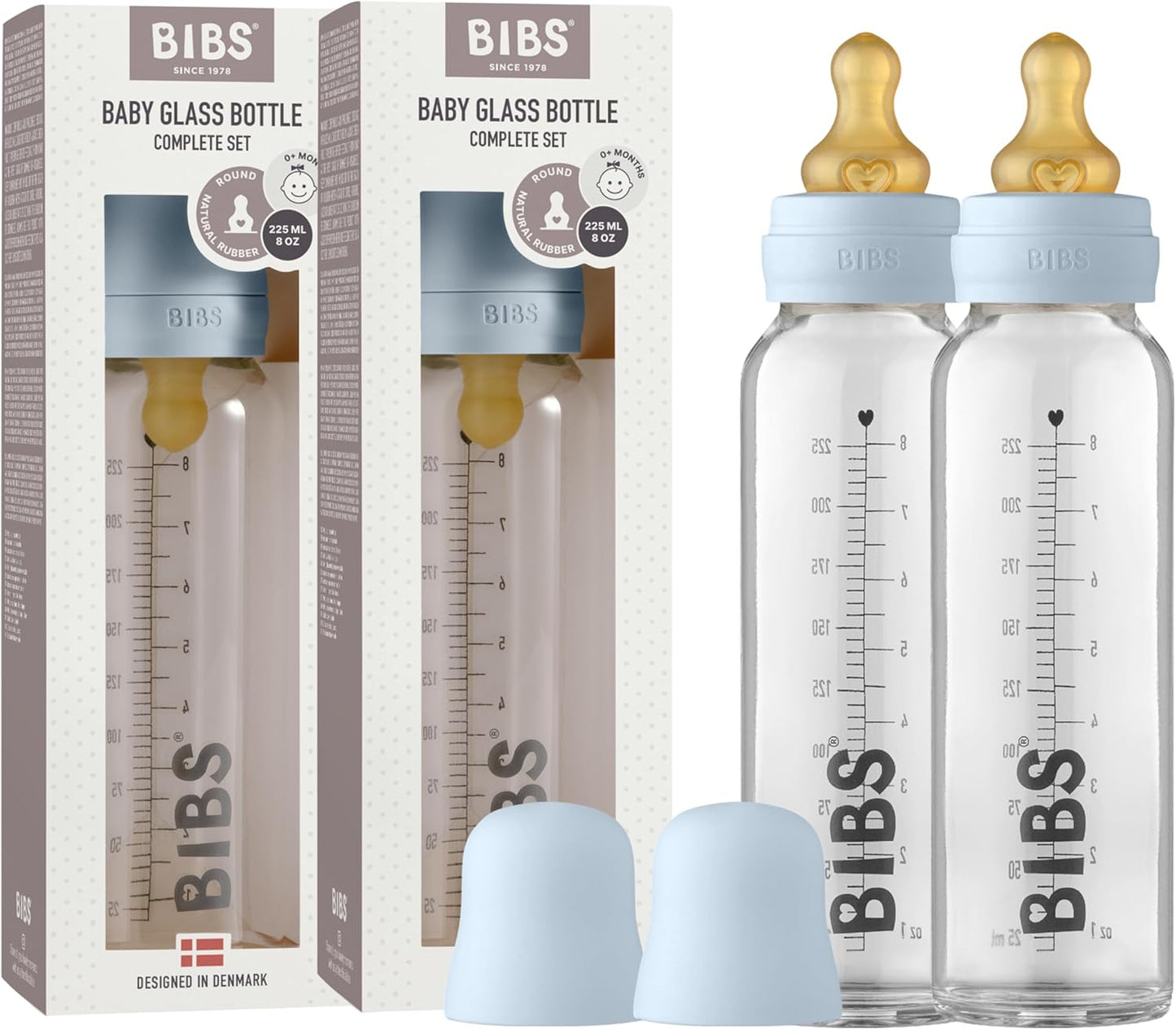 Bibs - Biberon en Verre - Anti-Colique - 225ml (Pack de 2) – €29,99