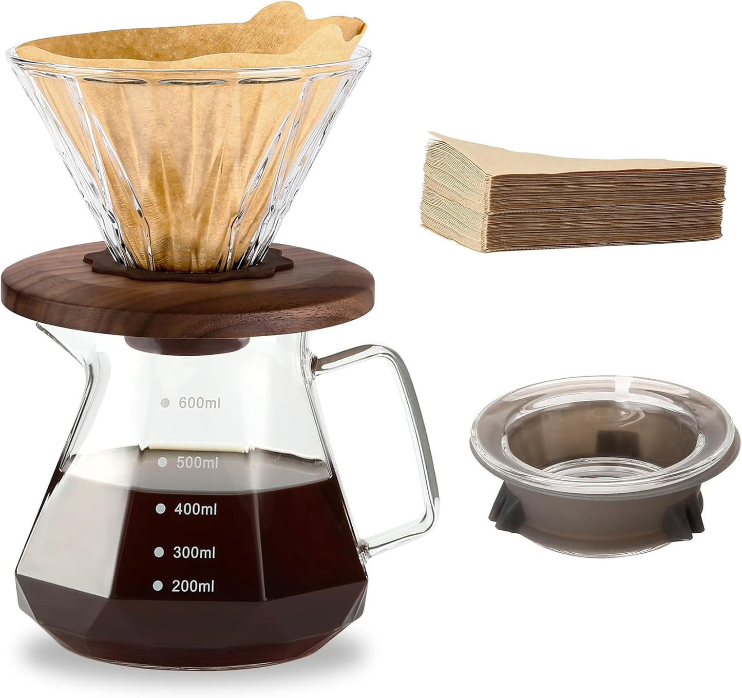 Polydremio - Cafetière Filtre - Verre Borosilicate - 600 ml – €18,19