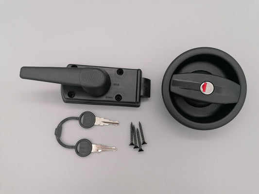 ZADI - Serrure de Porte Caravane - Poignée Noire - Ouverture Gauche – €30,99