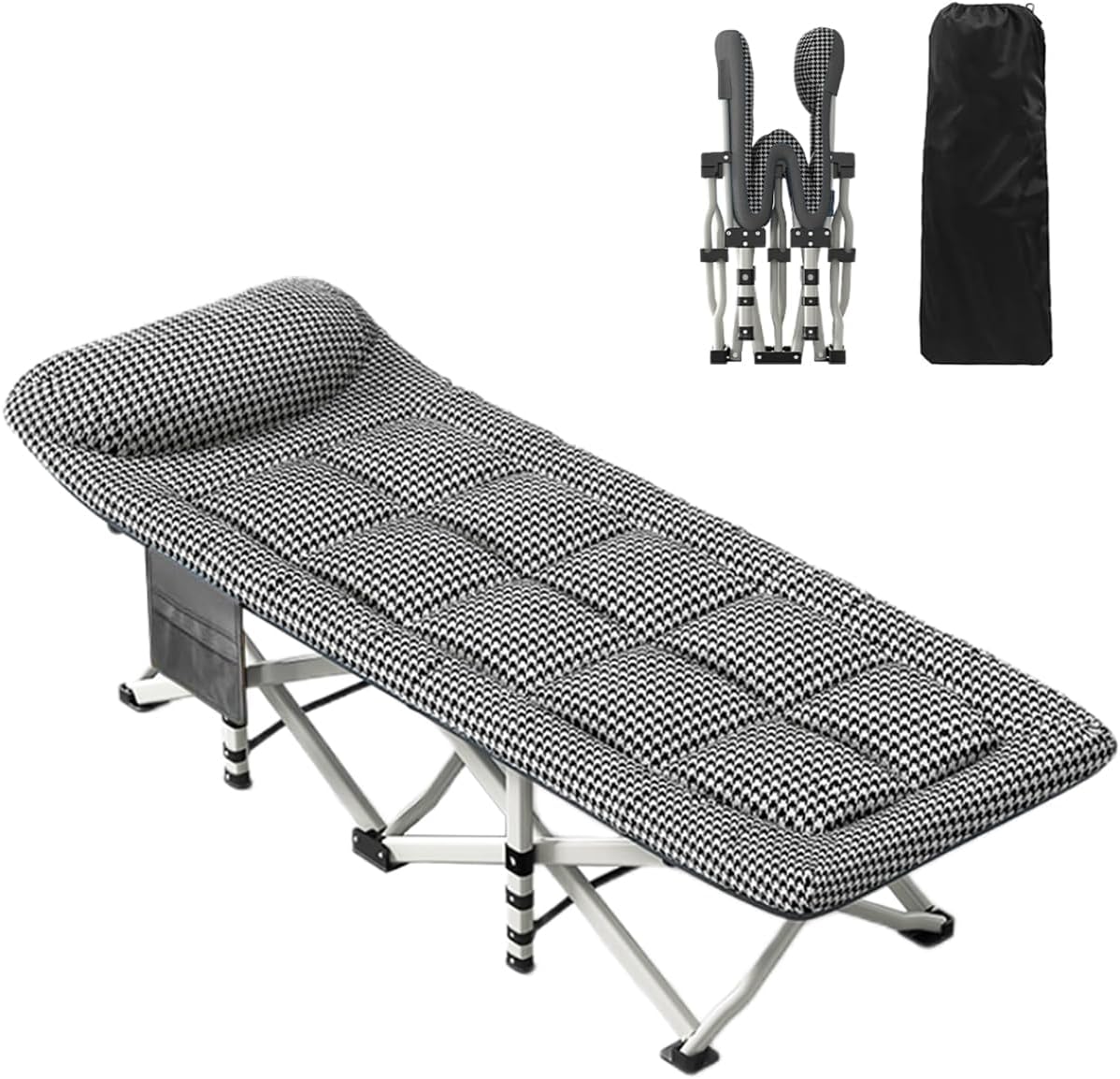 Bounabay - Lit de Camping Pliable - Extra Large - Structure Robuste – €49,99