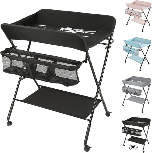 ZMGUA - Table à Langer Pliable - Grand Espace - Rangement Latéral – €35,99