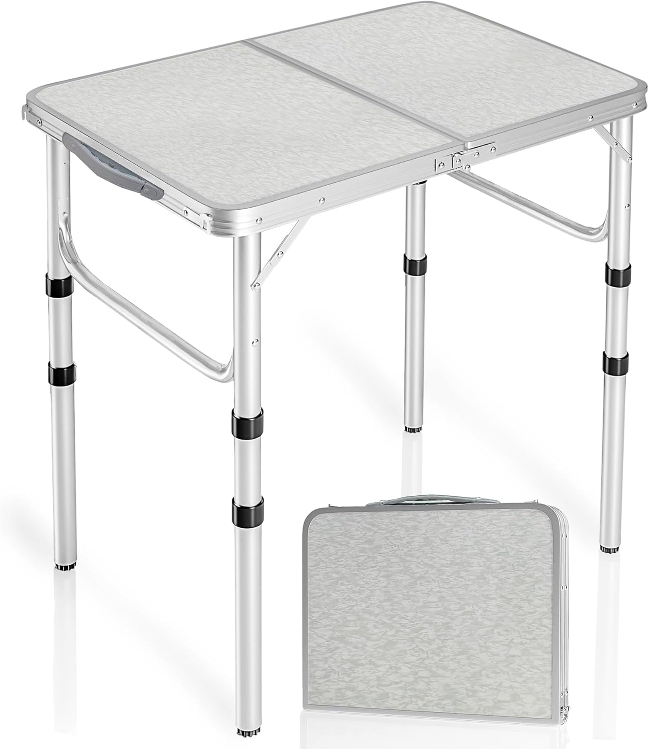 REDCAMP - Table de Camping Pliable - 3 Hauteurs Réglables - Portable – €25,99