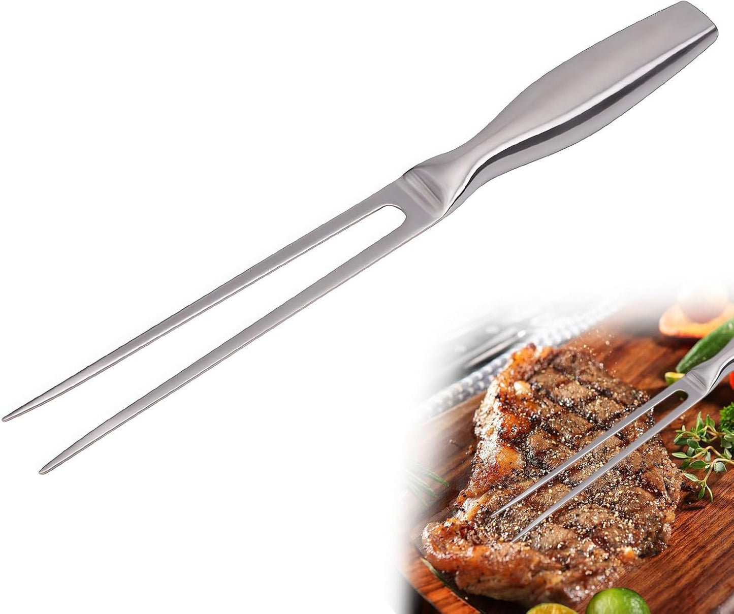 Daryunk - Fourchette à Viande - Acier Inoxydable - Manche Antidérapant – €3,89