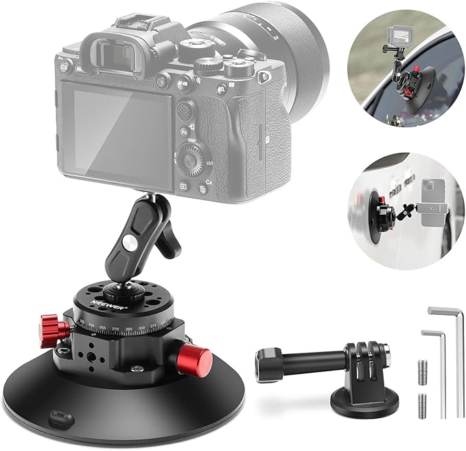 Support d'appareil photo NEEWER Ventouse 6" – Rotule et Bras Magique