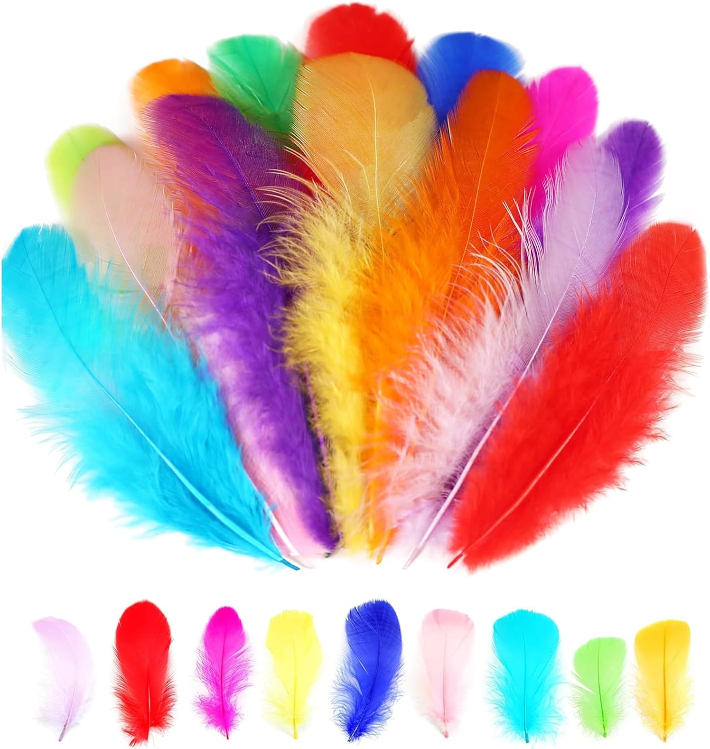 KYEDGC - Plumes de Bricolage - 300 PCS - Couleurs Variées – €3,57