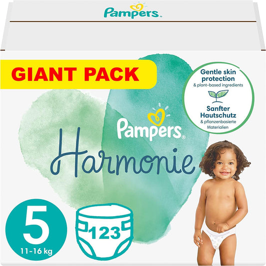 Pampers - Couches Harmony - Absorbantes - Coton et Fibres Végétales – €47,99